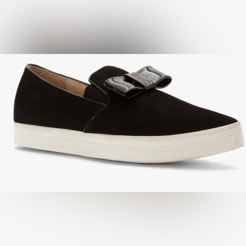ALL BLACK Women's Tux Bow Sneakers